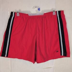 Vintage Nike red black side stripe shorts Size XXL Women Active Retro Streetwear